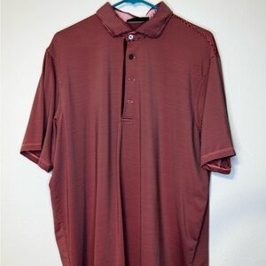 Greyson Striped Polo Shirt - maroon